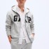 GAP Zip Hoodie (Light Heather Gray)