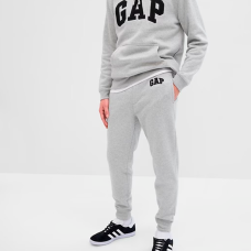 Gap Logo Fleece Pants (Light Heather Gray)