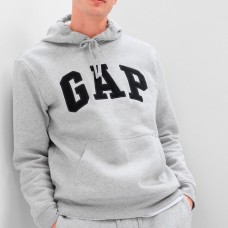 Gap Logo Hoodie (Light Heather Gray)