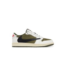 Jordan 1 Retro Low OG SP Travis Scott Medium Olive Sneakers